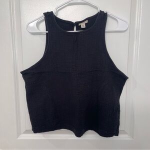 Black Sleeveless Women's Top